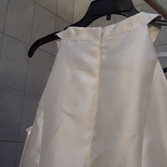 Jeweled Neck Satin Dress - Chetta B. - Picture 3 of 8